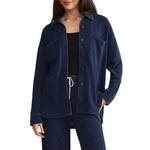 Women's Z Supply All Day Knit Denim Long Sleeve Oversized Shacket - Thumbnail 1 of 4