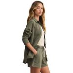 Women's Z Supply All Day Knit Denim Long Sleeve Oversized Shacket - Thumbnail 3 of 3