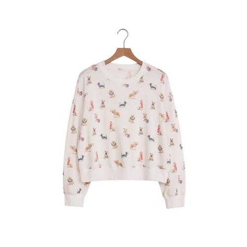 Women's Z Supply Cozy Up Pup Pajama Top - Primary Image