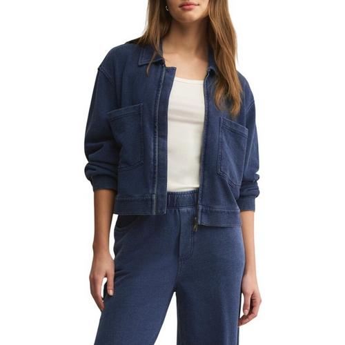 Women's Z Supply Heritage Knit Denim Jacket - Primary Image