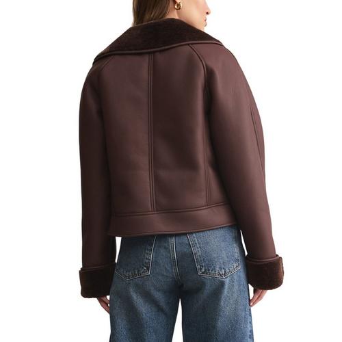 Women's Z Supply Locklin Sherpa Moto Jacket - Primary Image