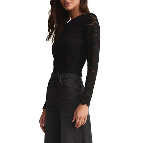 Women's Z Supply Aurora Lace Long Sleeve Shirt - Primary Image
