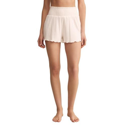 Women's Z Supply Dawn Smocked Rib Pajama Shorts - Primary Image