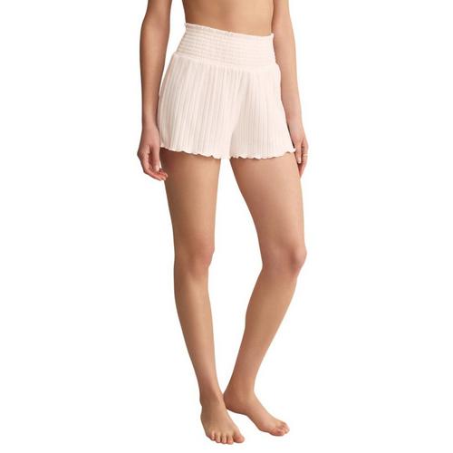 Women's Z Supply Dawn Smocked Rib Pajama Shorts - Primary Image