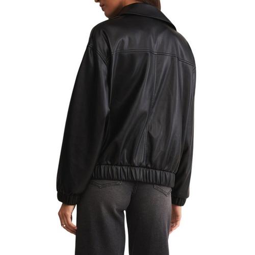 Women's Z Supply Idols Faux Leather Bomber Jacket - Primary Image