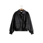Women's Z Supply Idols Faux Leather Bomber Jacket - Thumbnail 4 of 5