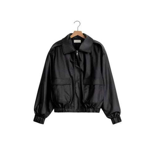 Women's Z Supply Idols Faux Leather Bomber Jacket - Primary Image