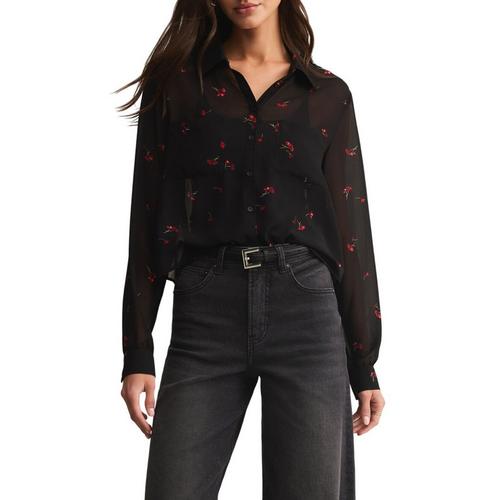 Women's Z Supply Vivienne Rio Floral Long Sleeve Button Up Shirt - Primary Image