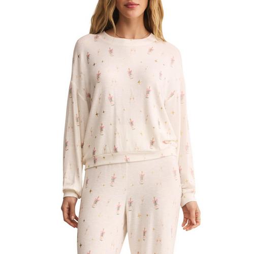 Women's Z Supply Champs Long Sleeve Pajama Top - Primary Image