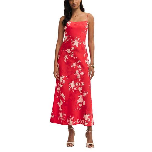 Women's Z Supply Alyse Darya Floral Maxi Shift Dress XLarge Kiss Me Red