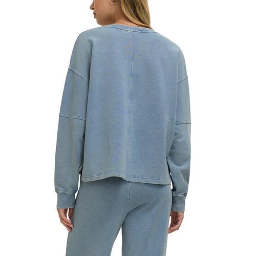 Women's Z Supply Delphine Knit Denim Crewneck Sweatshirt - Primary Image
