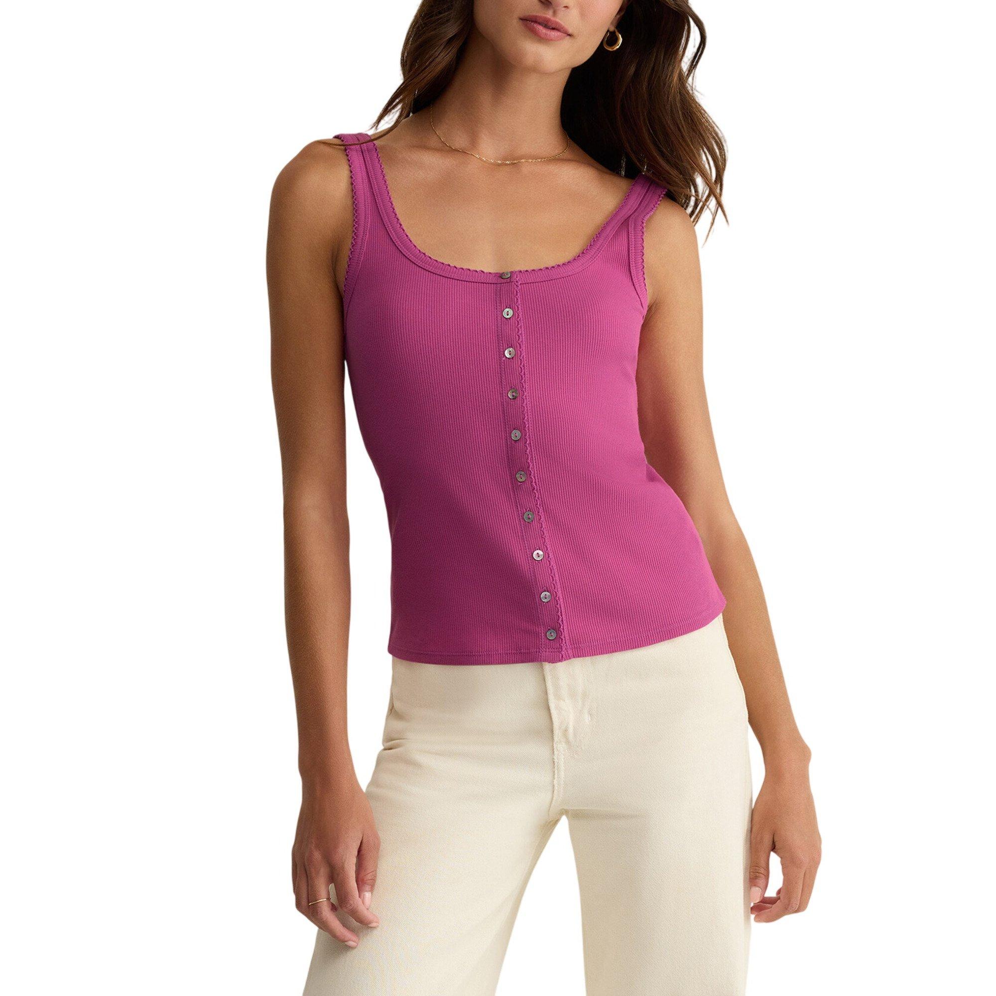 Women's Z Supply Niko Scallop Rib Tank Top | SCHEELS.com