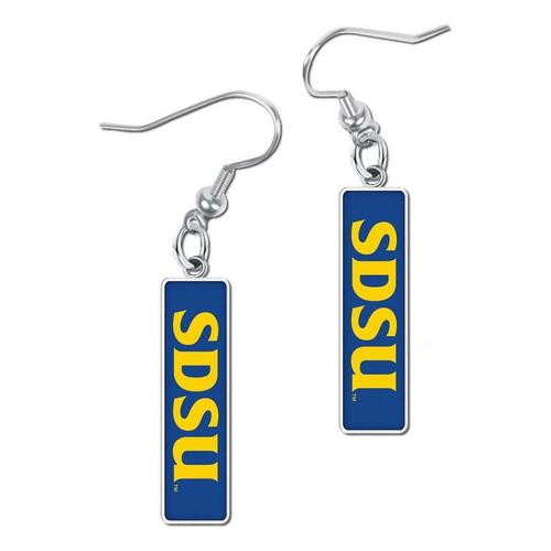 Wincraft South Dakota State Jackrabbits Carded Rectangle Earrings - Primary Image