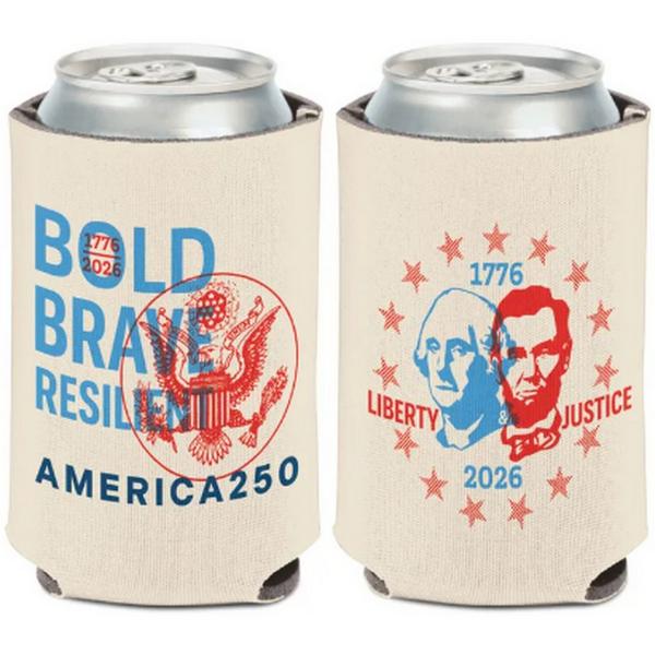 Wincraft America 250 Bold & Brave 12 oz Can Cooler