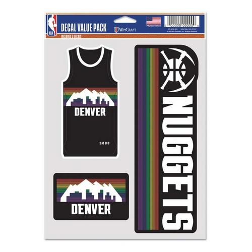 Wincraft Denver Nuggets 2025 City Edition Multi Use Decal - Primary Image