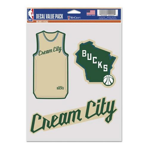 Wincraft Milwaukee Bucks 2025 City Edition Multi Use Decal - Primary Image