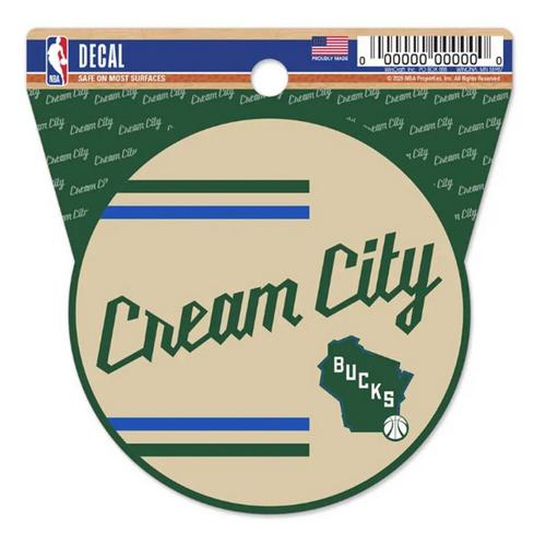 Wincraft Milwaukee Bucks 2025 City Edition Clean Cut Decal - Primary Image