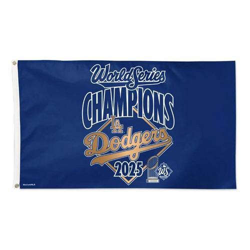 Wincraft Los Angeles Dodgers 2025 World Series Champions Deluxe Flag - Primary Image