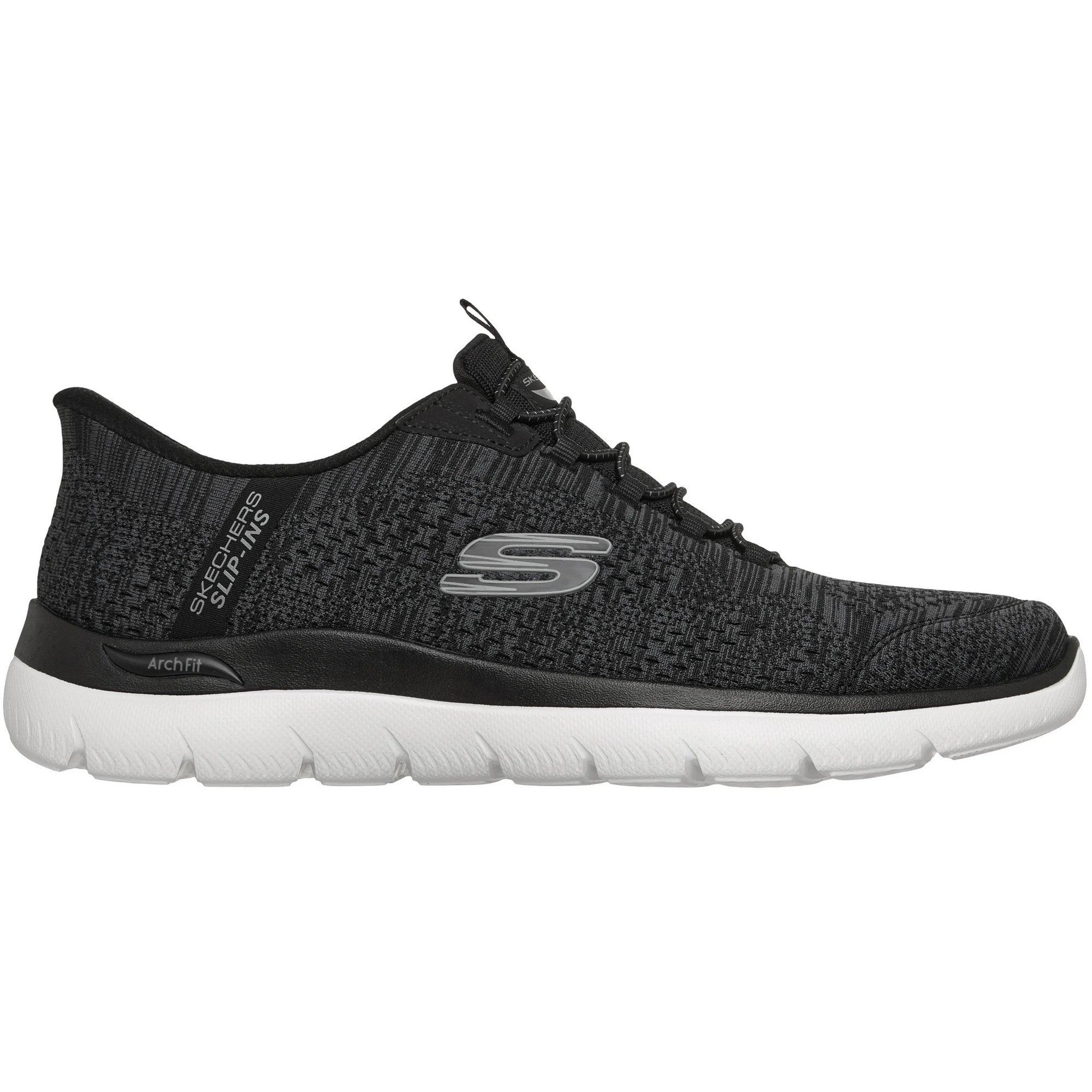Skechers Men's Slip-ins: Arch Fit Summits - Vorken Sneaker | Size 9.0 | Black | Vegan | Machine Washable
