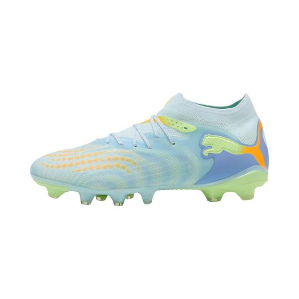 Women's Puma Future 9 Pro Light Up Firm Ground & Artificial Grass Molded Soccer Cleats 9 Fizzy Light-Icy Blue-Intense Lavender-Sun Stream