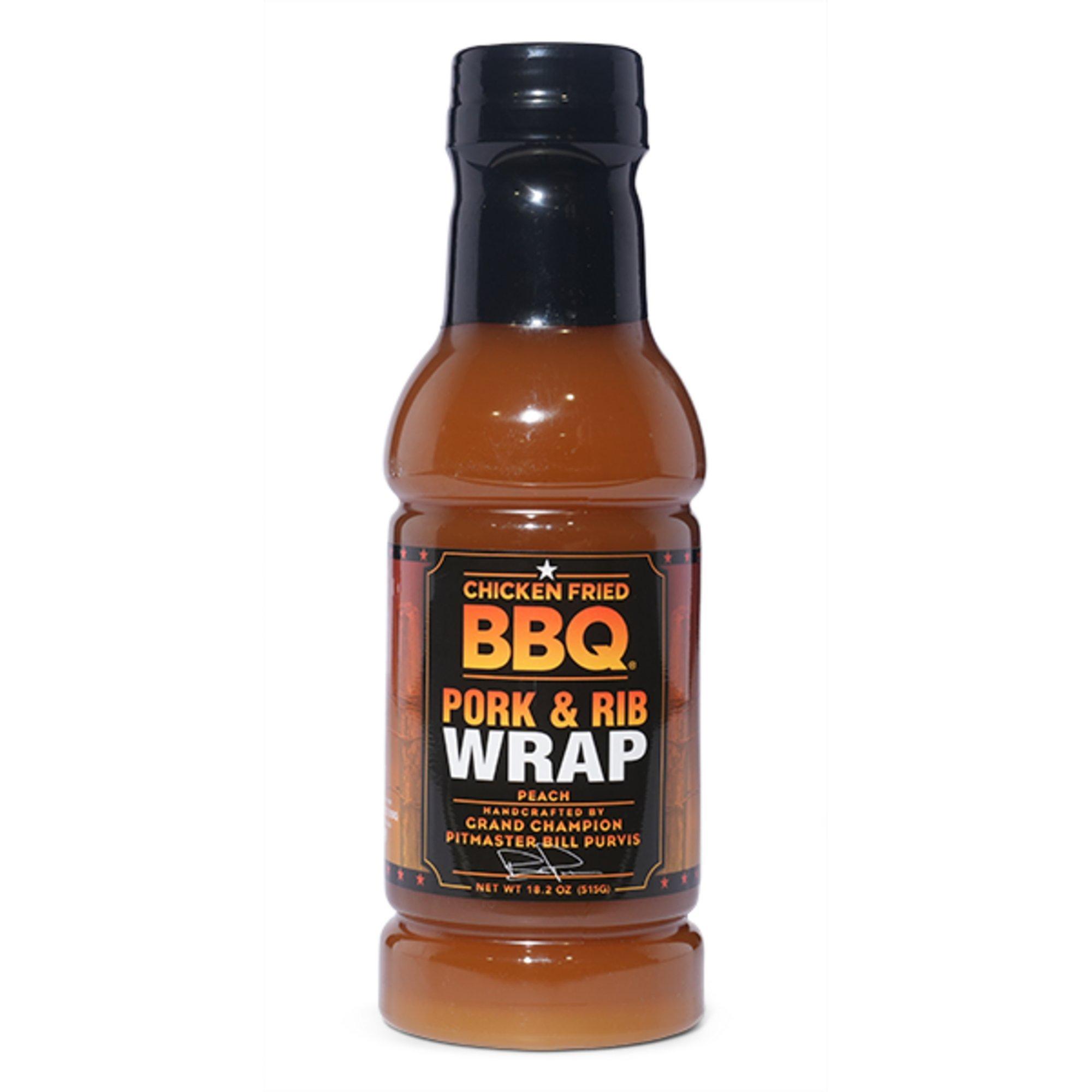 Chicken Fried BBQ Peach Pork Wrap - Chicken Fried BBQ