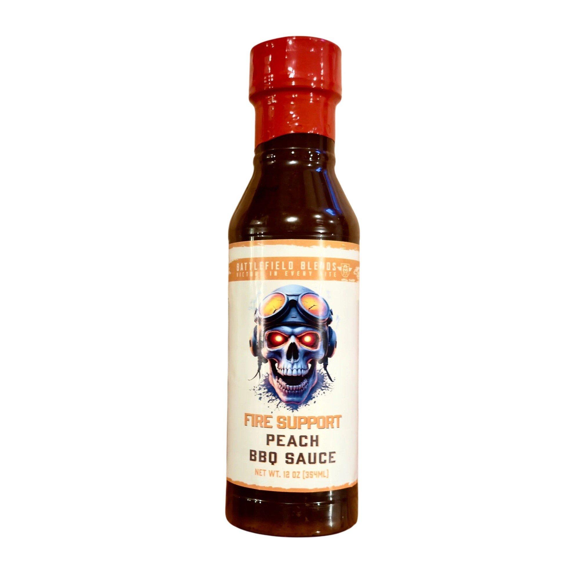 Battlefield Blends Fire Support Peach BBQ Sauce - Battlefield Blends