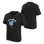Nike Kids' Miami Heat 2025 City Edition Essential Logo T-Shirt - Thumbnail 3 of 3