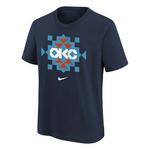 Nike Kids' Oklahoma City Thunder 2025 City Edition Essential Logo T-Shirt - Thumbnail 1 of 3