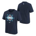 Nike Kids' Oklahoma City Thunder 2025 City Edition Essential Logo T-Shirt - Thumbnail 3 of 3