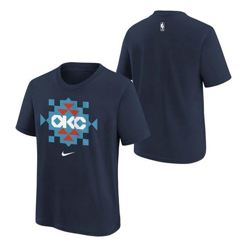 Nike Kids' Oklahoma City Thunder 2025 City Edition Essential Logo T-Shirt - Primary Image