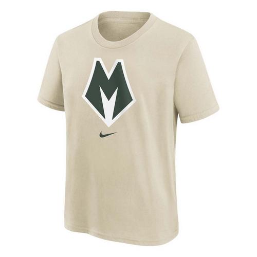Nike Kids' Milwaukee Bucks 2025 City Edition Essential Logo T-Shirt - Primary Image