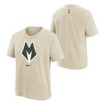 Nike Kids' Milwaukee Bucks 2025 City Edition Essential Logo T-Shirt - Thumbnail 3 of 3