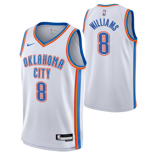 Nike Kids' Oklahoma City Thunder Jalen Williams #8 Association Edition Jersey - Primary Image