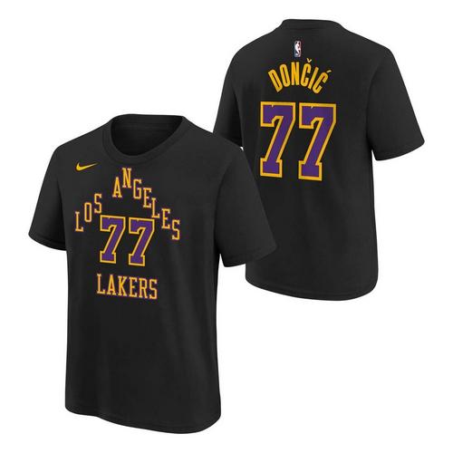 Nike Kids' Los Angeles Lakers Luka Dončić #77 2025 City Edition Name & Number T-Shirt - Primary Image