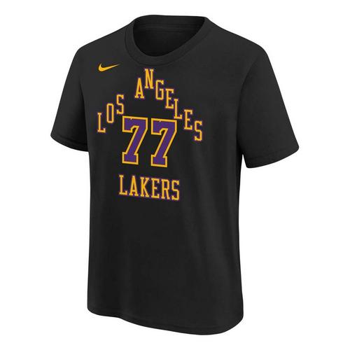 Nike Kids' Los Angeles Lakers Luka Dončić #77 2025 City Edition Name & Number T-Shirt - Primary Image