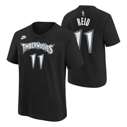 Nike Kids' Minnesota Timberwolves Naz Reid #11 Hardwood Classics Name & Number T-Shirt - Primary Image