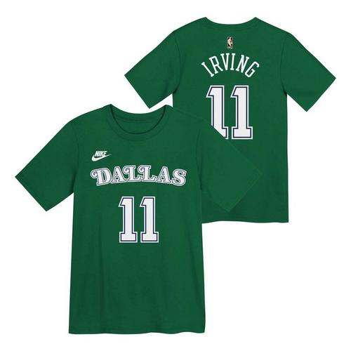 Nike Kids' Dallas Mavericks Kyrie Irving #11 Hardwood Classics Name & Number T-Shirt - Primary Image