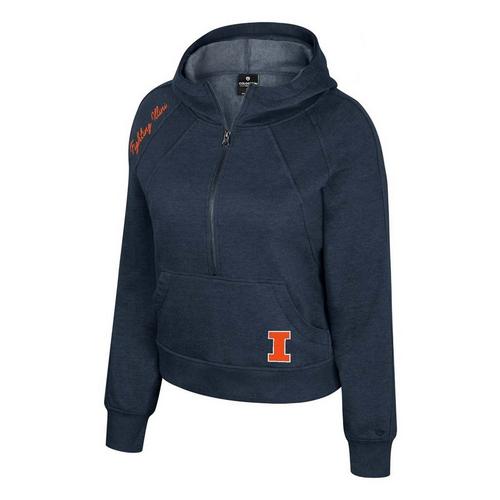 Colosseum Women's Illinois Fighting Illini Precipice Long Sleeve 1/4 Zip - Primary Image