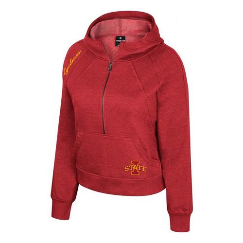 Colosseum Women's Iowa State Cyclones Precipice Long Sleeve 1/4 Zip - Primary Image