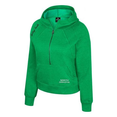 Colosseum Women's North Dakota Fighting Hawks Precipice Long Sleeve 1/4 Zip - Primary Image