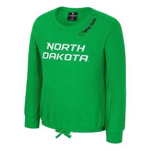 Colosseum Girls' North Dakota Fighting Hawks Beautopia Long Sleeve T-Shirt - Primary Image