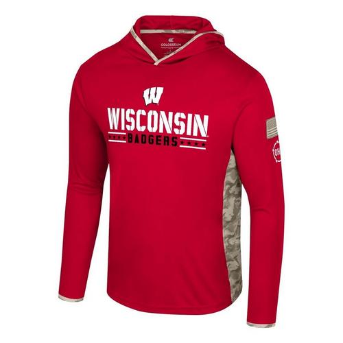 Colosseum Wisconsin Badgers Operation Hat Trick Company Long Sleeve T-Shirt - Primary Image