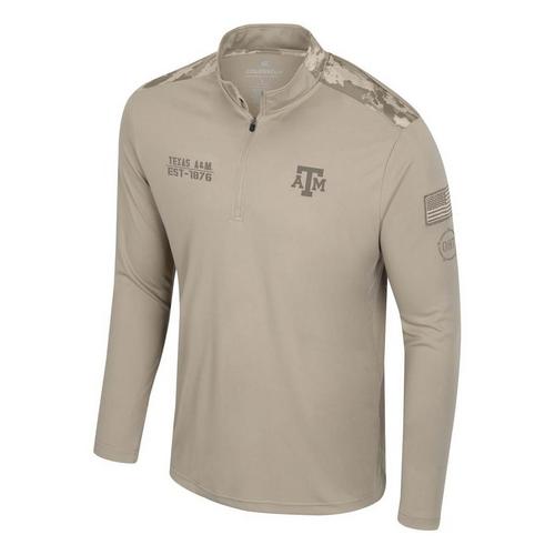 Colosseum Texas A&M Aggies Operation Hat Trick Battalion Long Sleeve 1/4 Zip - Primary Image