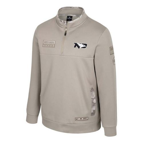 Colosseum North Dakota Fighting Hawks Operation Hat Trick Battalion Long Sleeve 1/4 Zip - Primary Image