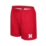 Colosseum Nebraska Cornhuskers Duncan 7" Inseam Swim Shorts - Thumbnail 1 of 2