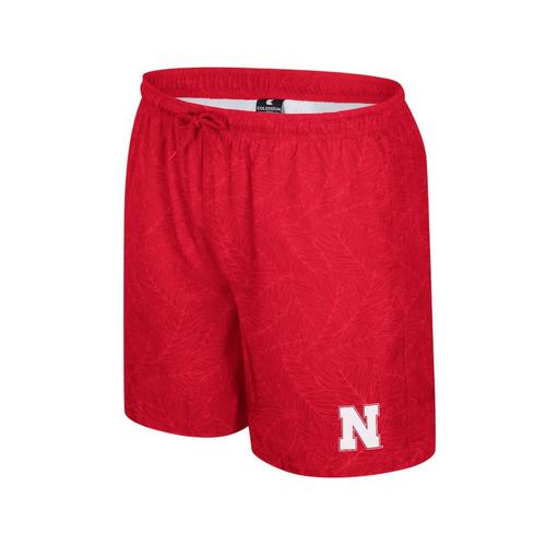 Colosseum Nebraska Cornhuskers Duncan 7" Inseam Swim Shorts - Primary Image