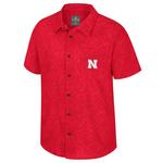 Colosseum Nebraska Cornhuskers Duncan Camp Button Up - Thumbnail 1 of 2