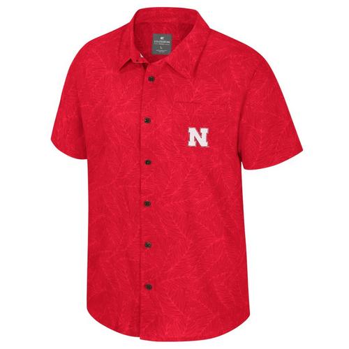 Colosseum Nebraska Cornhuskers Duncan Camp Button Up - Primary Image