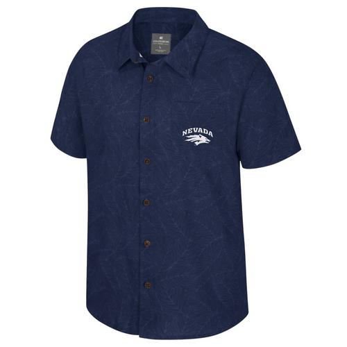 Colosseum Nevada Wolf Pack Duncan Camp Button Up - Primary Image