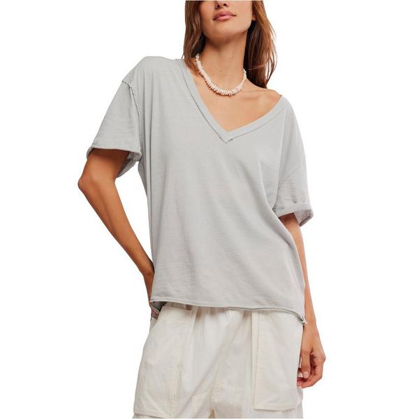 Women's Free People We The Free Nina T-Shirt XLarge Pearl Blue